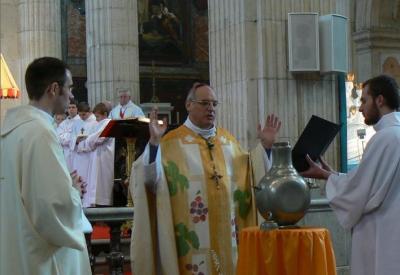 C�l�bration de la Messe Chrismale par notre Ev�que Jean-Paul Jaeger 